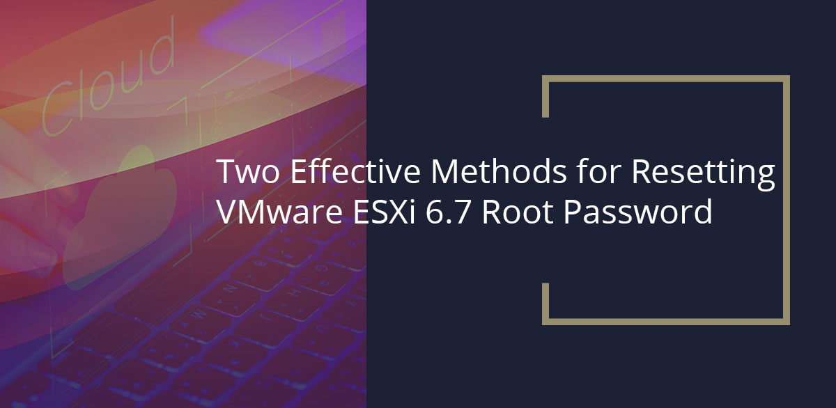 VMware root password